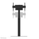 4. Neomounts FL45S-825BL1 uchwyt do telewizorów 190,5 cm (75") Czarny