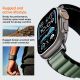 16. Pasek Pasek Spigen WBF1 na Apple Watch 44 / 45 / 46 / 49 mm - czarno-zielony
