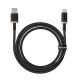 Kabel Baseus Dura USB-Typ C 60W 1m (czarno-złoty)