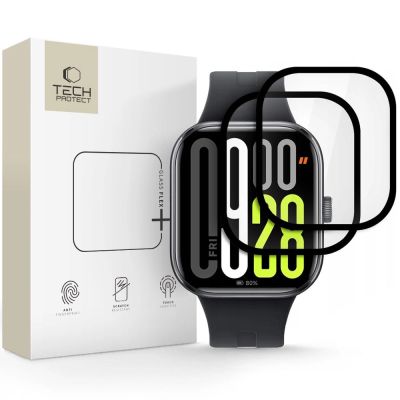Szkło hybrydowe Tech-Protect Glass Flex+ 2-pack na Xiaomi Redmi Watch 5 - czarne
