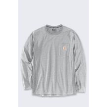 Bluza bez kaptura Carhartt Midweight L/S Pocket T-Shirt - heather grey rozmiar: m