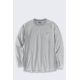 Bluza bez kaptura Carhartt Midweight L/S Pocket T-Shirt - heather grey rozmiar: m