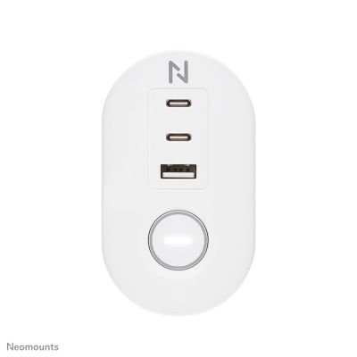 6. Neomounts DS22-840WH6 rozgałęziacz 1,4 m 3 x gniazdo sieciowe Wewnętrzna Biały