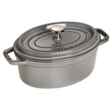 Garnek żeliwny owalny Staub - 2.35 ltr, Grafitowy