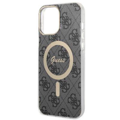 6. Etui Guess 4G MagSafe na iPhone 13 Pro Max - czarne