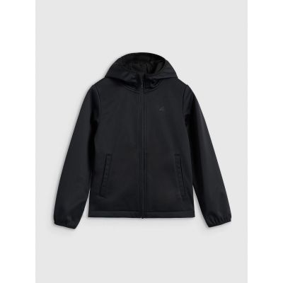 6. Kurtka softshell wiatroodporna membrana 5000 chłopięca 4F 4FJRAW25TSOFM516-20S