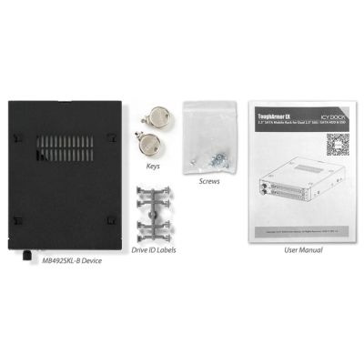 4. We-Ra. IcyDock z miejscem na 2 dyski: 2x6,3cm SATAI-III/SAS HDD&SSD w kolorze, 1x3,5" Metal