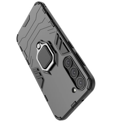 9. Ring Armor etui do Samsung Galaxy S23+ pancerny pokrowiec uchwyt magnetyczny ring czarne