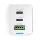 3. Wozinsky ładowarka GaN 65W z portami USB-A 2xUSB-C z kablem USB-C 65W - biała
