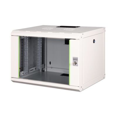 10. Digitus Szafa sieciowa wisząca Unique 19" 7U rack 600x450, drzwi szyba, szary, niedzielona, złożona, 100kg