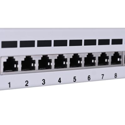 5. Patch panel Lanberg PPF6-9012-S (1U; 10"; kat. 6; FTP; 12xRJ-45)