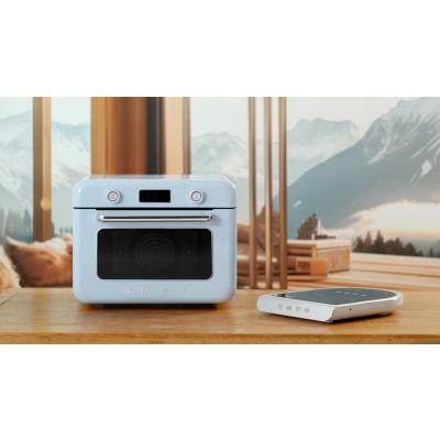 17. Smeg COF01PBEU piec parowy Mała Niebieski Przyciski, Obrotowy
