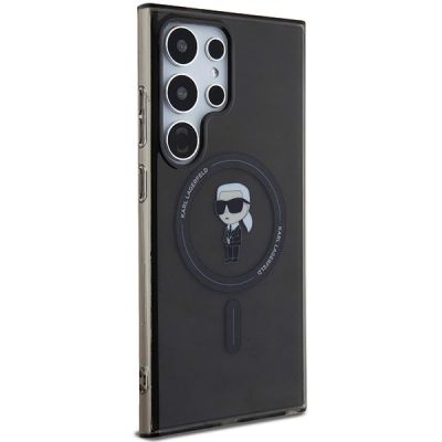 4. Etui Karl Lagerfeld IML Ikonik MagSafe na Samsung Galaxy S24 Ultra - czarne