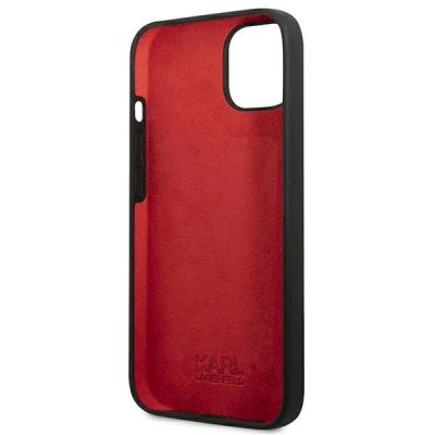 7. Etui Karl Lagerfeld Silicone Plaque na iPhone 13 mini - czarne