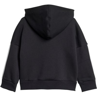 10. Dres dla dzieci adidas Essentials Joggers 3 Stripes Fleece Hoodie czarny JD6484