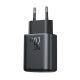 8. Ładowarka Joyroom JR-TCF23 sieciowa USB-C 25W SFC / PPS / PD - czarna + kabel USB-C / USB-C 1m
