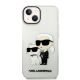 3. Etui Karl Lagerfeld Glitter Karl&Choupette na iPhone 14 Plus - przezroczyste