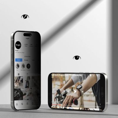 3. Szkło prywatyzujące Ringke Easy Slide 2-pack na iPhone 17 - czarne