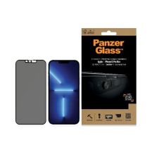Szkło hartowane PanzerGlass E2E Microfracture na iPhone 13 Pro Max Case Friendly CamSlider Privacy Antibacterial - czarne