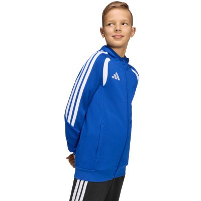 13. Bluza dla dzieci adidas Tiro 26 League Sweat Full Zip Hoodie niebieska KF9102