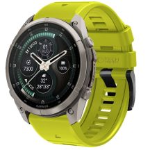 Pasek Tech-Protect Silicone na Garmin Fenix 5 / 6 / 6 Pro / 7 / 8 / 8 Pro / E / 9 / 9 Pro (51 mm) - limonkowy