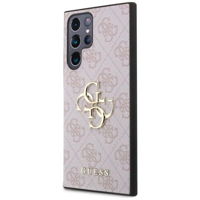 2. Etui Guess 4G Big Metal Logo na Samsung Galaxy S24 Ultra - różowe