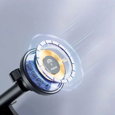 5. Uchwyt magnetyczny z ładowarką indukcyjną MagSafe na kokpit/kratkę nawiewu 15W Dudao F12MAX+ - czarna