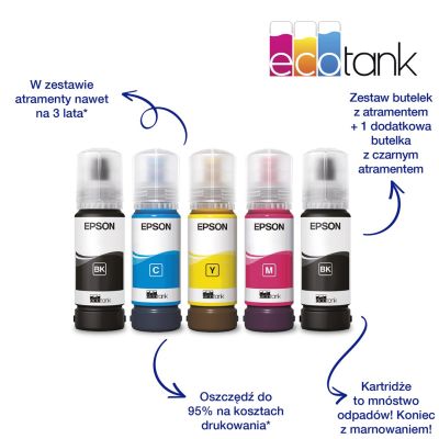 13. Epson EcoTank L3231 - wielofunkcyjna drukarka A4 ze stałym zasilaniem w atrament