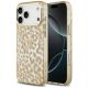 Etui Guess Leopard Glitter MagSafe do iPhone 17 Pro Max - brązowe
