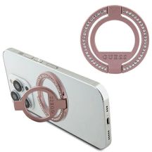 Uchwyt Guess MagSafe Ring Rhinestone - różowy