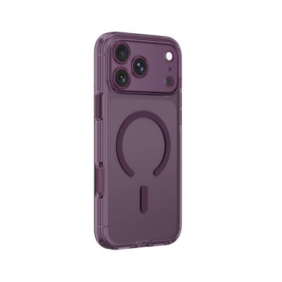 4. Etui AMAZINGTHING Minimal Mag Lens Case na iPhone 18 Pro Max z osłoną aparatu i mocowaniem na smycz kompatybilne z MagSafe - fioletowe