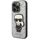 2. Etui Karl Lagerfeld Glitter Flakes Ikonik na iPhone 14 Pro - srebrne
