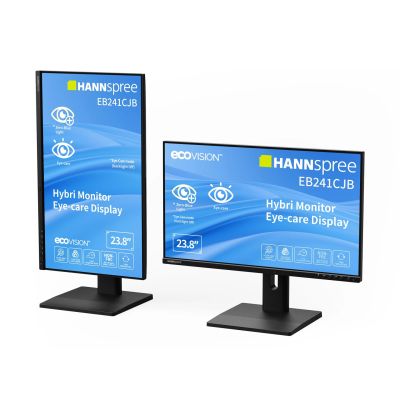 5. Hannspree Hybri Monitor EB241CJB monitor komputerowy 60,5 cm (23.8") 1920 x 1080 px Full HD LCD Czarny