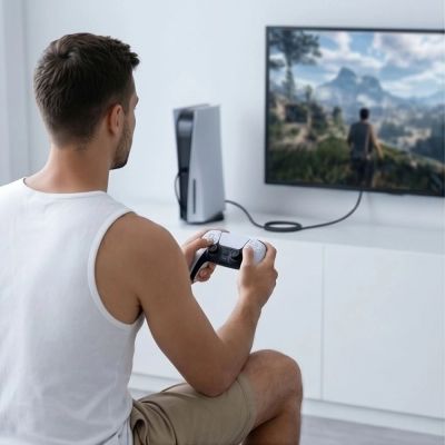 7. Kabel Tech-Protect UltraBoost USB-C to HDMI 2.1 200 cm 8K 60HZ - szary
