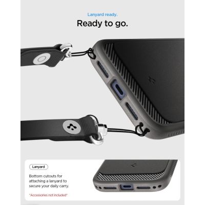6. Etui Spigen Rugged Armor MagSafe na iPhone 18 Pro Max / 17 Pro Max - szare
