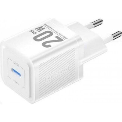 2. Ładowarka Vention USB-C 20W GaN biała