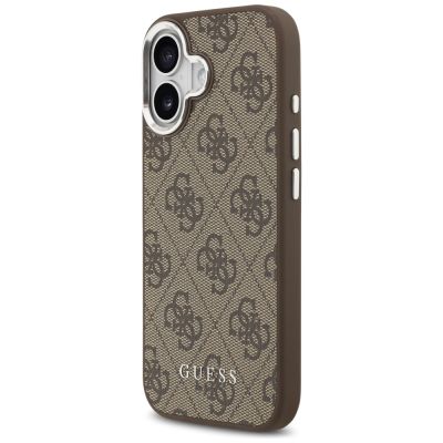 2. Etui Guess 4G Classic Logo MagSafe na iPhone 17 - brązowe