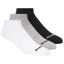 Skechers 3pk Unisex Non Terry No Show S114041-107 Białe 39-42