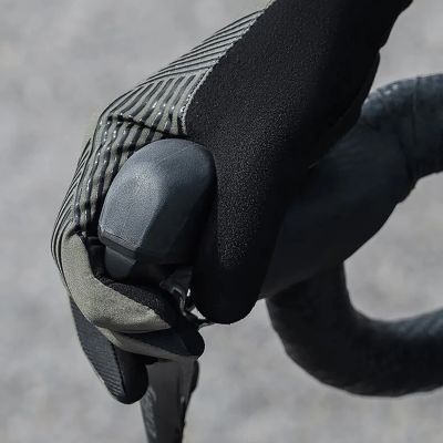 8. Rękawiczki rowerowe Rockbros 16110006002 amortyzujące rozmiar M - zielono-czarne