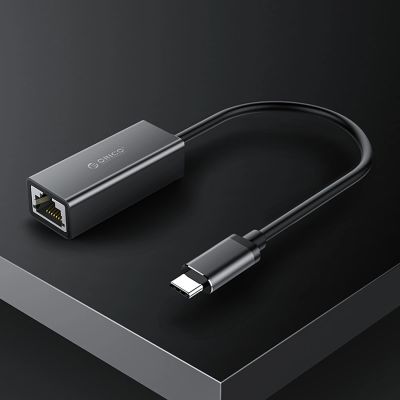7. Adapter sieciowy Orico XC-R45-V1 USB-C do RJ45 Gigabit Ethernet 1 Gbps - czarny
