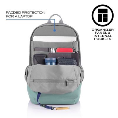 9. XD DESIGN PLECAK ANTYKRADZIEŻOWY BOBBY SOFT ZIELONY P/N: P705.797