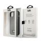 8. Etui Karl Lagerfeld Saffiano Plaque na iPhone 13 mini - srebrne