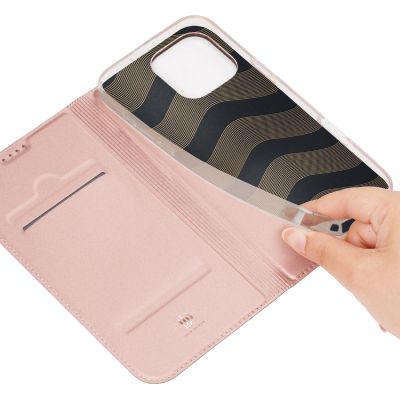 9. Etui Dux Ducis Skin Pro na iPhone 16 Pro Max z klapką i miejscem na kartę - różowe