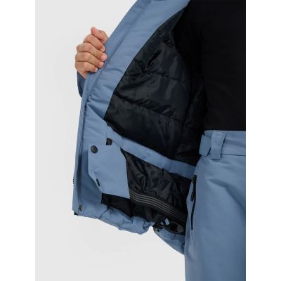 5. Kurtka snowboardowa membrana 8000 chłopięca 4F 4FJRAW25TTJAM1044-32S