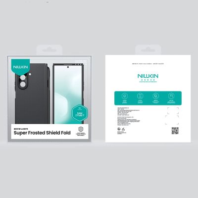 18. Etui Nillkin Super Frosted Shield Fold Magnetic na Samsung Galaxy Z Fold 7 kompatybilne z MagSafe z miejscem na S Pen - czarne
