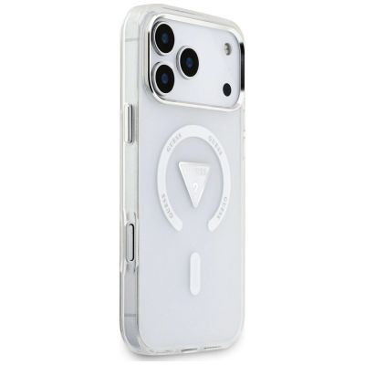 4. Etui Guess IML Gradient Triangle Logo MagSafe na iPhone 18 Pro Max / 17 Pro Max - przezroczyste