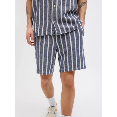 4. Jack&Jones krótkie joggery JPSTJAIDEN COBA STRIPE JOG SHORTS REG SN 12274413 OCEAN CAVERN