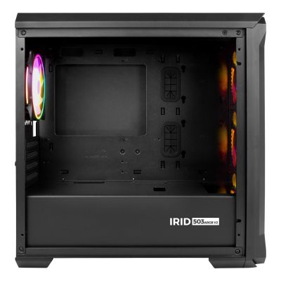 47. Obudowa NATEC Genesis Irid 503 ARGB NPC-1559 (Micro ATX. Mini ITX; kolor czarny)