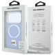 8. Etui Karl Lagerfeld with Ring Stand 360 Karl Head Pin MagSafe na iPhone 18 Pro / 17 Pro - jasnoniebieskie