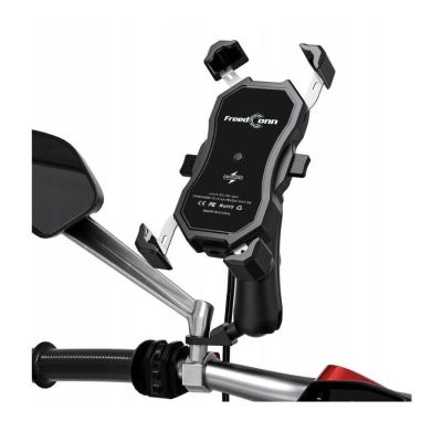 4. Uchwyt na telefon i ładowarka indukcyjna FreedConn MC1W 15W + USB